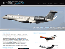 Tablet Screenshot of envisionaviation.com